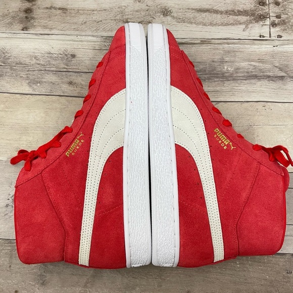 PUMA Men's Suede Classic XXI Mid Sneakers Size 11 Red - Picture 8 of 10